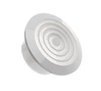 Ø 100mm Rejilla Redonda de Ventilación de Techo con Mosquitera - Plástico ABS Blanco