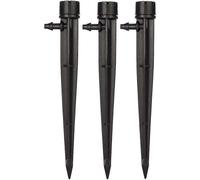 100pcs Garden Irrigation Drippers for 4mm/7mm Tube 360 Degree 8 Adjustable Holes Micro Flow Irrigation System Kit