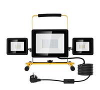 100W Foco de Trabajo LED,10000LM Foco LED Portátil con Enchufe, 6500K Blanco Brillante Luz de Trabajo,IP65 Impermeable Foco LED Exterior para Obras, Jardines