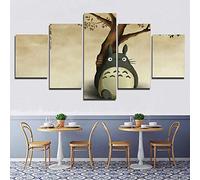 104Tdfc Sin Marco 5 Pieza Cuadro en Lienzo 150x80CMMiyazaki Hayao Tonari Totoro Película Impresiones sobre Lienzo 5 Piezas Lienzos Moderno Arte Sala Decoración