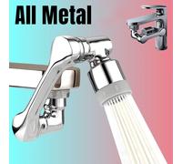 1080 ° Cabezal rociador de grifo de rotación Universal, adaptador de 22/24mm, extensor de grifo de lavabo, aireador, boquilla de burbujeador, grifo de cocina 1080 Degree Double