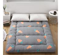 10cm Grueso Colchón Futon Japonés Suelo 3 Capas Algodón Acolchado Memory Foam Tatami Plegable Transpirable Enrollable Tamaño Completo Dormitorio Huéspedes Camping Todas Estaciones Niños Sofá Cama