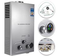 10L Calentador de Agua de Gas GLP Butano y Propano 20KW Calentador de Agua Calentador de Agua LPG Instantáneo Portátil,para Ducha Al Aire Libre,Baño,Camping