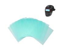 10PCS 5.4 × 4.8 pulgadas Casco de soldadura Placa protectora transparente, lentes repuesto repuesto Cubierta transparente 1mm espesor Cubierta lente para tapa soldadura industrial
