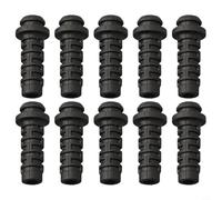 10pcs Cable de Extensión Protector 3-5mm Goma Arranque Alambre Manga Alivio de Tensión para Cableado de Aviación (4mm - blanco)