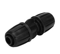 10Pcs Conector de agua recto Equipo de riego de jardín Accesorios de riego por goteo para manguera de PE de 16 mm