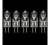 10PCS G5.3 230V 75W G5.3 Lampara Halogena cápsula transparente de 2 pines | Regulable Lampara para Horno,Candelabros,Iluminación del Paisaje,Luz del Gabinete,Blanco Cálido 2700K