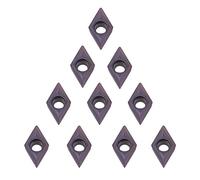 10pcs Insertos de Carburo de Diamante CNC Cortador de Insertos Cuchillos de Inserción de Máquina de Fresado DCMT0702 EM YBC205 para Acero Aemielaborado
