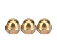 10Pcs Kit de Tuercas de Sombrerete, M8 Tuerca Ciega Tuercas de Bellota de Latón Juego de Tuercas Hexagonales