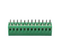 10pcs/set 12 Pin 2.54mm Pitch Green PCB Universal Tornillo Terminal Block Conector