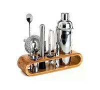 (10PCS Set) 750ml Mixology Bartender Kit Bar Tool Set With Stand Perfect Home Bartending Kit Martini Cocktail Shaker Set Barware Tool