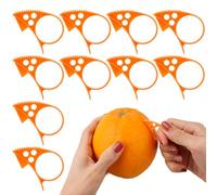 10pz Pelador Naranjas, Plastica Orange Peeler Cortador de Cáscara de Cítricos Rebanador de Frutas Accessori da Cucina per Arancia Avacado Limone