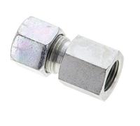 10S y M16x1,5 Racor de corte recto de acero galvanizado con rosca hembra 630 bar ISO 8434-1