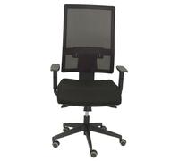 Piqueras y Crespo Silla de oficina 10SBALI840SC Asiento acolchado Respaldo malla negra sin cabecero