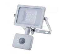 10W SAMSUNG 10W LUZ FRÍA 6400K PROYECTOR LED CON SENSOR DE MOVIMIENTO EN BLANCO