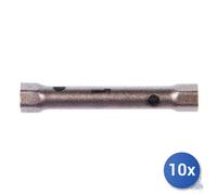 10X Llave Maurer De Tubo Doble Acero Impreso Cromado Mm 8X9