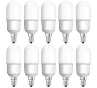 10x Osram Tubo LED 9W=75W E14 1050lm Luz Fría 6500K