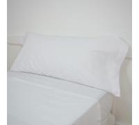 10XDIEZ Funda Almohada Blanca (Blanco - 90x45cm (para Almohada de 70cm))