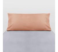 10XDIEZ Funda Almohada melocotón Basic (Naranja - 100x45cm (para Almohada de 80cm))