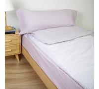 10XDIEZ Funda de Saco Nórdico Ajustable con Cremalleras Laterales, en Algodón y Poliéster, para Camas de 80 a 105 cm - Gris, Cama de 105cm
