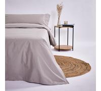 10XDIEZ Funda nórdica algodón percal 200 hilos - Cómodo acabado que aporta calidez y frescura para un descanso reparador Beige 200cm bed