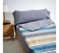 10XDIEZ Funda saco ajustable nórdico archie - Funda ajustable para saco nórdico suave y duradera Gray 80cm bed
