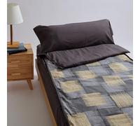10XDIEZ Funda Saco Ajustable nórdico Chalk (Plomo - Cama de 105cm)