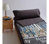 10XDIEZ Funda Saco Ajustable nórdico Ellis (Plomo - Cama de 80cm)
