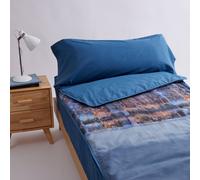 10XDIEZ Funda saco ajustable nórdico hudson - Funda ajustable para saco nórdico suave y duradera Cobalt 80cm bed.