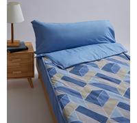10XDIEZ Funda Saco Ajustable nórdico Ocean (Indigo - Cama de 80cm)