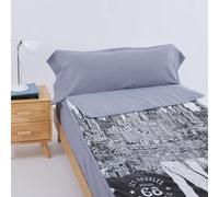 10XDIEZ Funda Saco Ajustable nórdico Skyline (Gris - Cama de 80cm)
