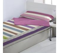 10XDIEZ Funda Saco Ajustable nórdico Suecia (Beige - Cama de 105cm)