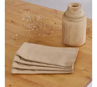 10XDIEZ Servilletas cotton pack 4 unidades - Absorbentes y decorativas, perfectas para uso diario y ocasiones especiales Beige