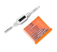 11 Piezas M1-M3.5 Mini Juego de Machos de Roscar, Mini HSS Macho de Roscar Set con Portamachos, Juego de Roscadores Manuales Métricos, para Metal, Modelismo, Relojería y Relojes de Pulsera