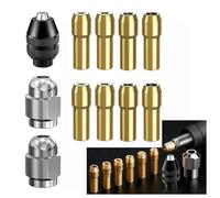 11 Piezas Portabrocas Reemplazo 4485/4486 dremel accesorios broca sin llave Portabrocas Autoajustable Múltiples Propósitos cambio rápido 0,8-3,2 mm para Dremel herramientas giratorias