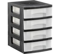 1104 CS TL cajonera para oficina Negro Plástico