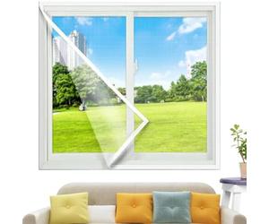 110x140cm Pantalla Universal para Ventanas, Malla lavable, Red Ajustable, Tamaño de la Ventana DIY - Protección total
