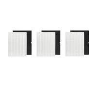 116130 Filtro de repuesto H para Winix 5500-2 AM80 Plasmawave purificador de aire, filtro HEPA verdadero y filtro de carbón activado, paquete combinado de 3 filtros HEPA verdaderos + 3 filtros de