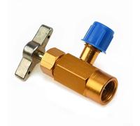 12 ACME Adaptador Latón CAN TAP Abridor Válvula para R134a R134 AC DV134, Conecta Manómetros de Presión de Colector y Mangueras de Aire Acondicionado
