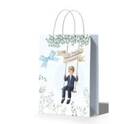 12 Bolsa de Regalo Orla Primera Comunión niño - Diseño Exclusivo y Elegante Ideal para Entregar Regalos a Invitados de Forma Original dos formatos para elegir Paquete de 12 Unidades Marca Arguval -