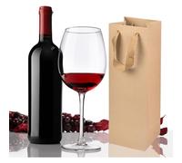 12 Bolsas de Papel Kraft para Botellas, Bolsas de Papel para Botellas de Vino Kraft, Bolsas para Botellas de Vino en Papel Kraft, Bolsas para Botellas para Fiesta Cumpleaños Aniversario Boda