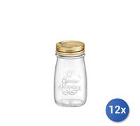 12 Botellita Zumo 4 Estaciones 0,2 Lt Con Cápsula Vaso Transparente