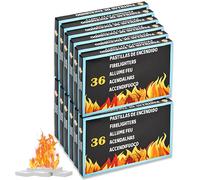 12 Cajas 432 Pastillas de Encendido Chimenea, Pastillas de Fuego para Encendido Carbón, Chimeneas, Estufas y Barbacoas, Pastillas Iniciador De Fuego Enciende Facil y Rápido, Fabricado en España