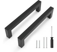 12 destornilladores de acero, color , 128 mm, para armarios de cocina y muebles, con mangos metálicos tubulares y puntas para destornillar en cocinas, cajones, armarios y muebles