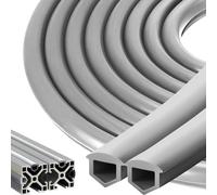 12 metros de perfil de aluminio de 30x30, 40x40 ranura 8, accesorio de perfil de aluminio, protección contra el polvo, cubierta suave, tira de sellado, tira de sellado de protección de PVC blando para