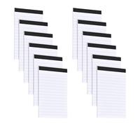 12 Pack Libreta Pequeña de Bolsillo A7, Mini Bloc de Notas A7, 7,5 x 12,5 cm, Small Taccuino Tascabile 30 Hojas Por Cuaderno con Líneas Horizontales, para Oficina Estudio Listas de Tareas Pendientes