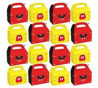 12 piezas/24 piezas, bolsa de regalo para fiesta de Minnie Candy rosa de Disney, suministros para fiesta de cumpleaños con temática de Mickey Mouse, caja de regalo para fiesta de Mickey Mouse, 24pcs