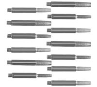12 Piezas Afilador de Motosierra de Esmeril 4.0 4.8 5.5mm Plata | Brocas para Cadenas, Afilado Preciso y Rápido, Formato Compacto para Mantenimiento DIY y Uso Doméstico