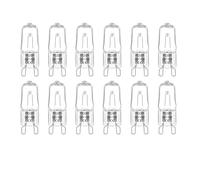 12 Piezas Bombillas Halógenas G9 40W Regulable para Horno, Blanco Calido 2700K, Casquillos de Luz Halógena para Iluminación de Cocina, Lámparas de Araña y Luces de Techo