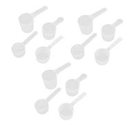12 Piezas Cuchara Medidora de Plástico con Mango Largo 40 Ml | Juego de 50ml, 70ml y 100ml, para Té y Café, Compatible con Tarros